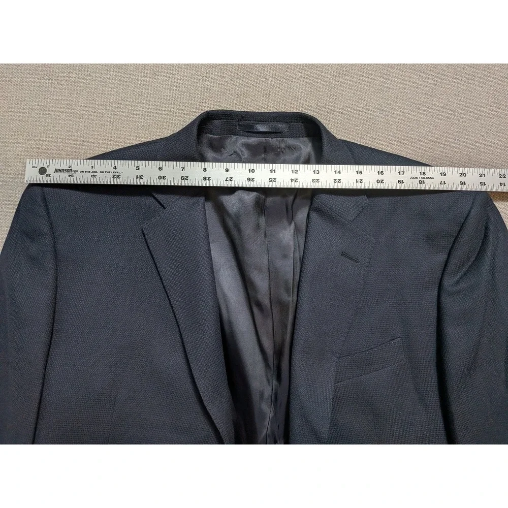 Charles Tyrwhitt Men's Blazer 46R Navy 100% Wool Classic Fit Coat Jacket